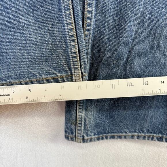 Vintage Levis 517 Jeans Mens 40x30 Fit 37x29 Whisker Faded Orange Tab Bootcut - Picture 6 of 13